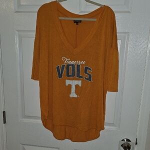 Tennessee Volunteers Orange V-Neck Women's Sweatshirt